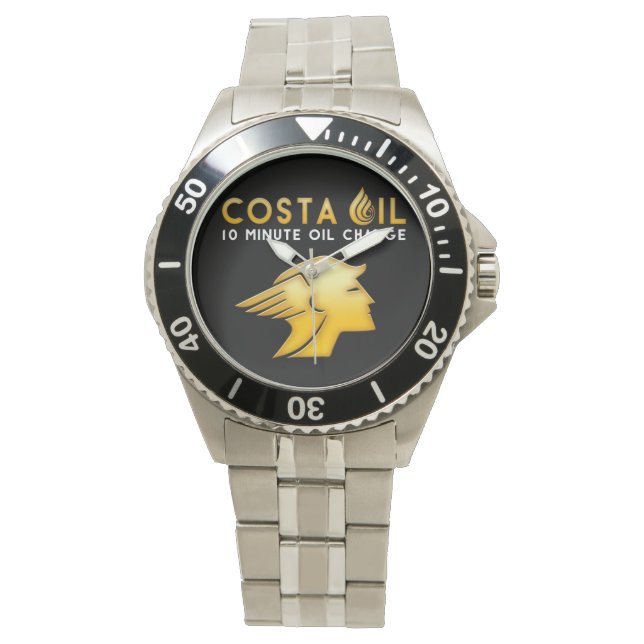 Costa Oil Silver Watch Armbanduhr (Vorderseite)