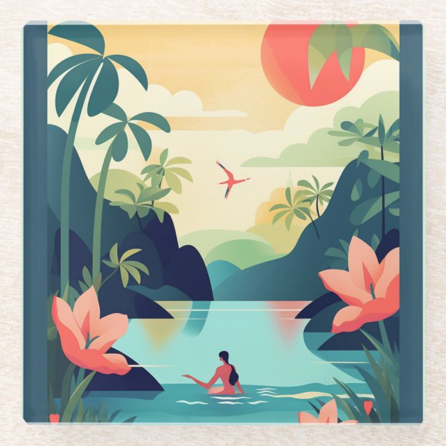 COSTA RICA #1 GLASUNTERSETZER (Vorderseite)