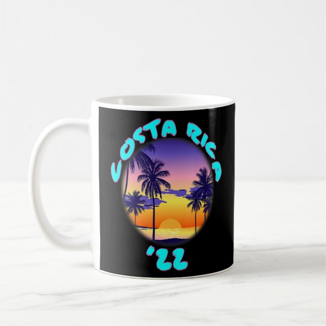 Costa Rica 2022 Tropische Reise Sonnenuntergang Kaffeetasse (Links)