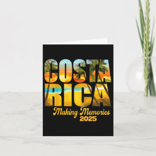 Costa Rica 2025 Erinnerungen für Familie Va Karte
