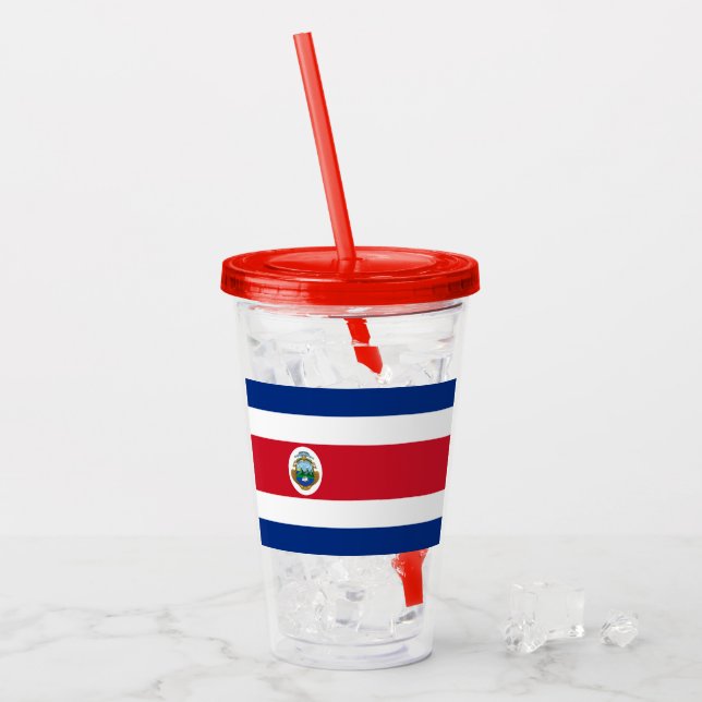 Costa Rica Acryltrinkbecher (Vorderseite Ice)