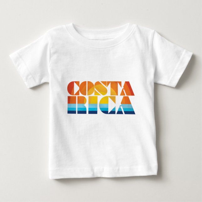 Costa Rica Baby T-shirt (Vorderseite)