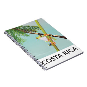 Costa Rica Baumfrosch Urlaubs Poster Notizblock