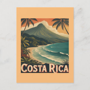 Costa Rica Beach, Pura Vida Postkarte