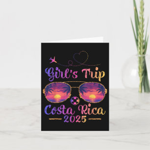 Costa Rica Beach Summer Sungl Girls Trip 2025 Karte