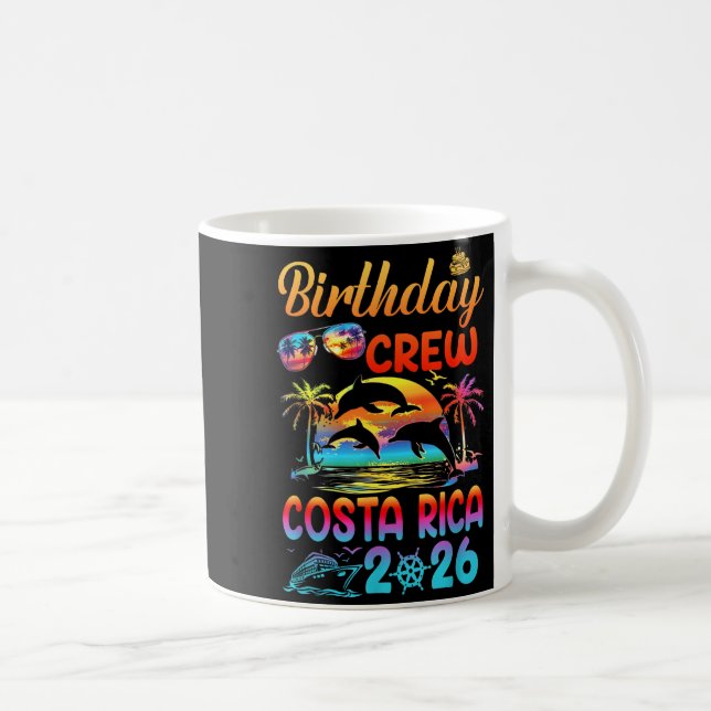Costa Rica Birthday Trip Vacation 2026 Matching Gr Kaffeetasse (Rechts)