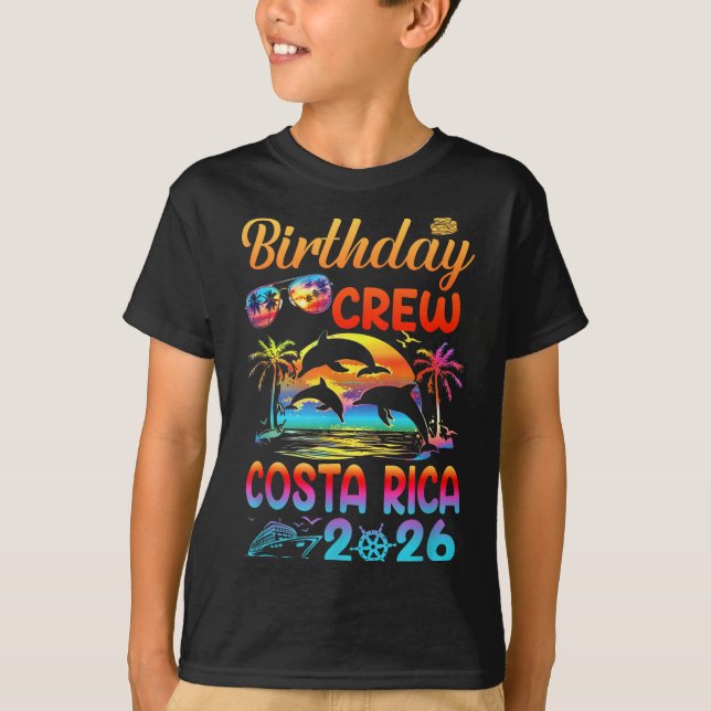 Costa Rica Birthday Trip Vacation 2026 Matching Gr T-Shirt (Vorderseite)