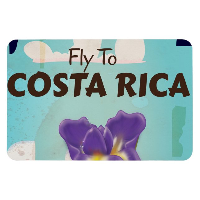 Costa Rica Classic Reiseplakat Magnet (Horizontal)
