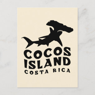 Costa Rica Cocos Insel Hammerhead Tauchen Postkarte