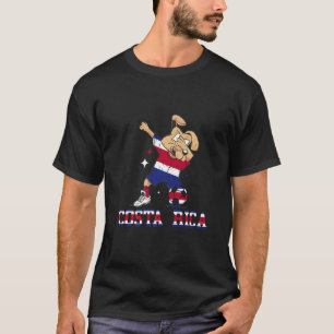 Costa Rica Dabbing Dog Fußball Fußball Ball Costa T-Shirt