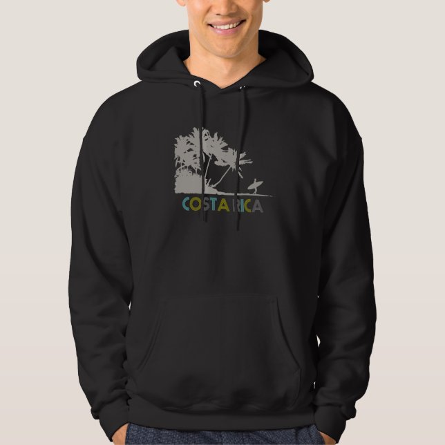 Costa Rica, das Surfer surft Hoodie (Vorderseite)