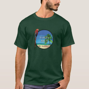 Costa Rica - der grundlegende dunkle T - Shirt der