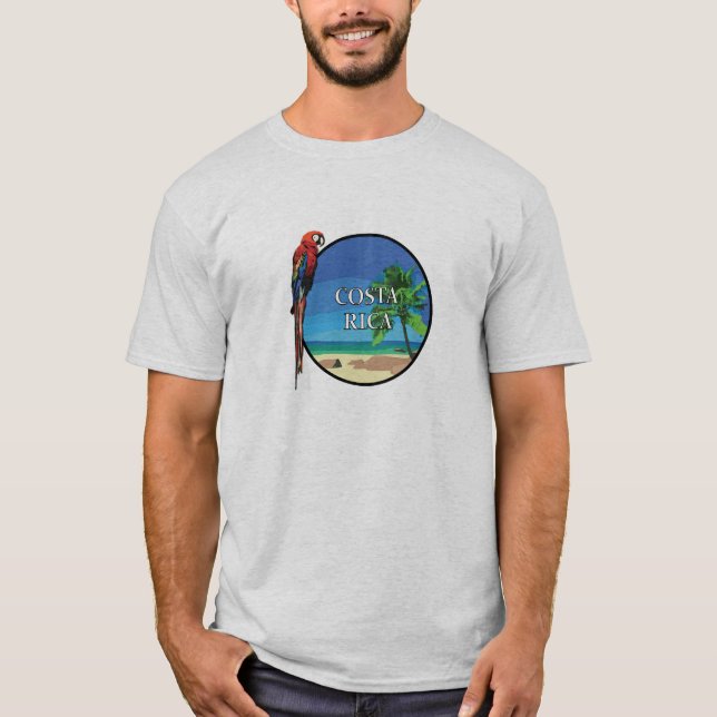 Costa Rica - Der T - Shirt der Männer (Vorderseite)