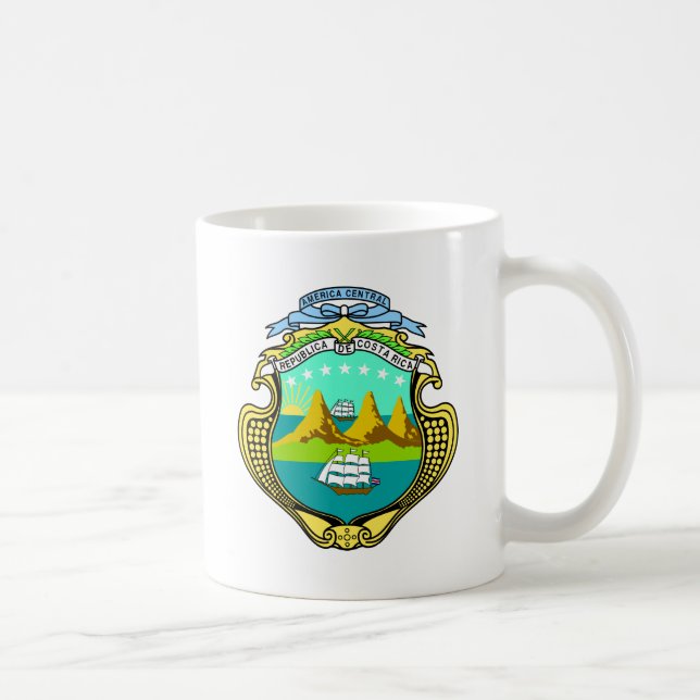 Costa Rica Emblem Kaffeetasse (Rechts)