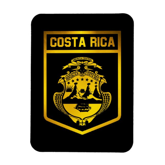 Costa Rica Emblem Magnet (Vertikal)