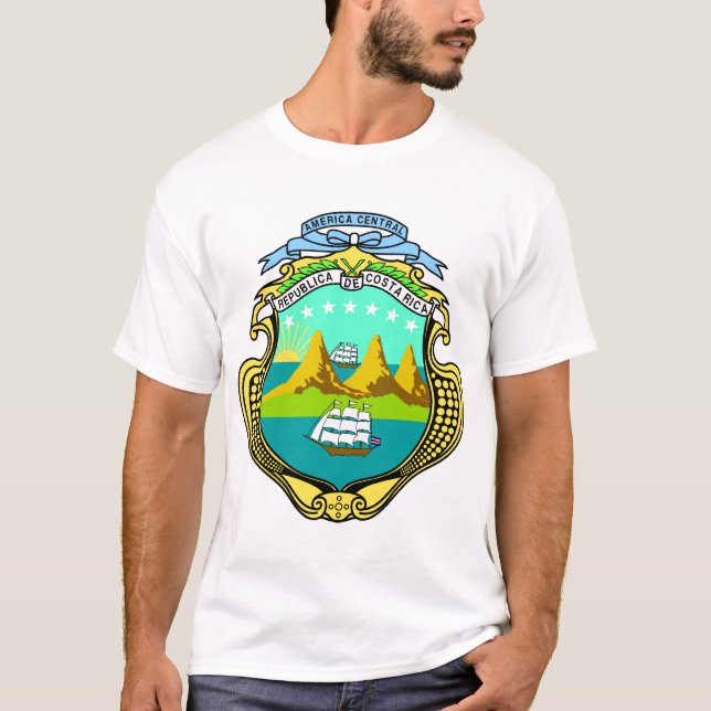 Costa rica Emblem T-Shirt (Vorderseite)