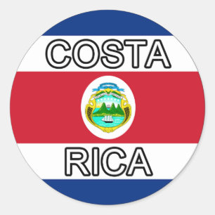 Costa Rica Euro Sticker