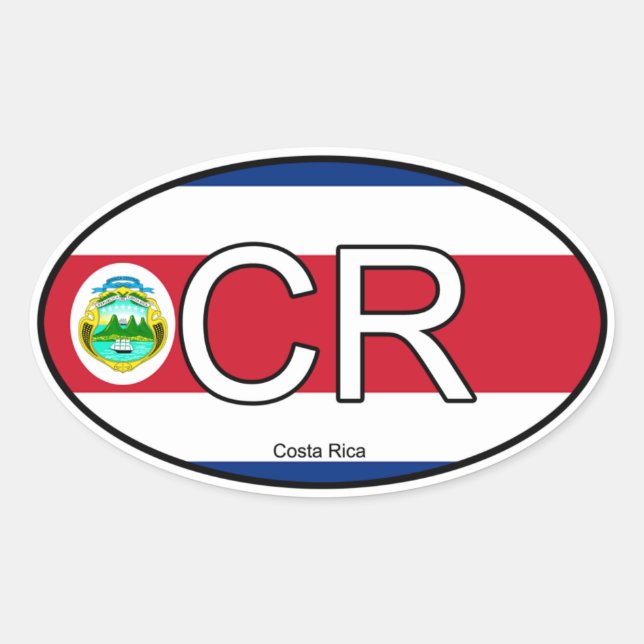 Costa Rica Euro Sticker (Vorderseite)