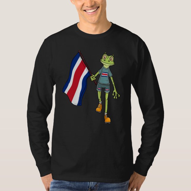 Costa Rica Fan Frog T-Shirt (Vorderseite)