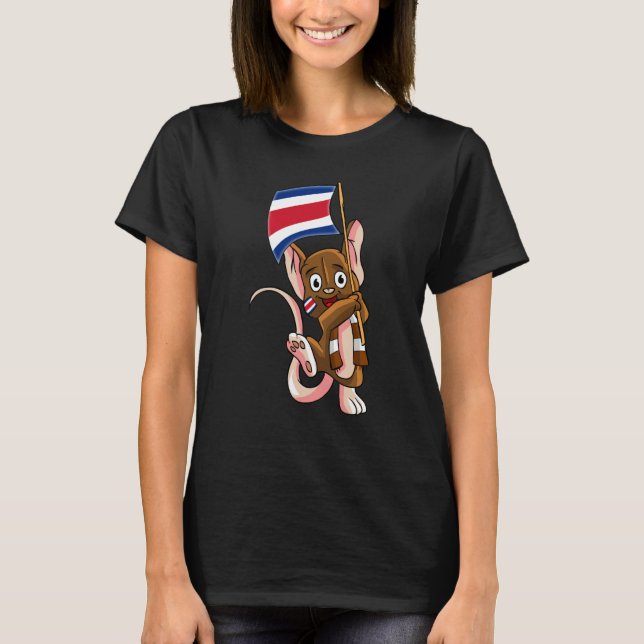 Costa Rica Fan Mouse T-Shirt (Vorderseite)