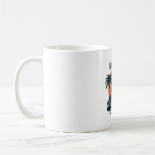 Costa Rica Faultier Vintage-Sonnenuntergang-Reisev Kaffeetasse