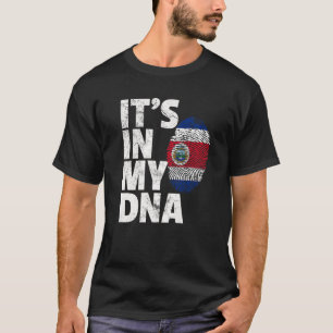 Costa Rica Flag Es ist in meiner DNA Weihnachtsges T-Shirt