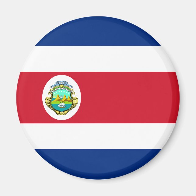 Costa Rica Flag Magnet (Vorne)