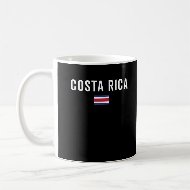 Costa Rica Flag - Patriotic Flag Kaffeetasse (Links)