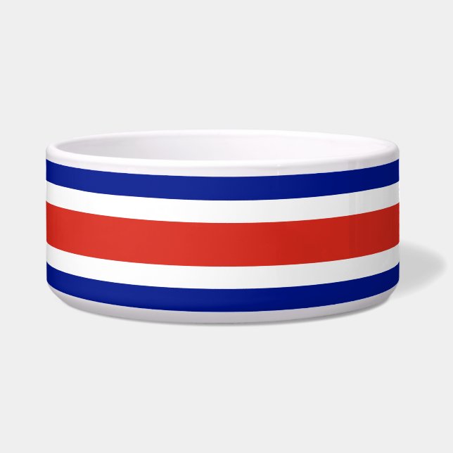 Costa Rica Flag Pet Bowl Napf (Vorderseite)