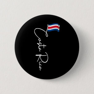 Costa Rica Flag Urlaub tropische Pura Vida Costa Button