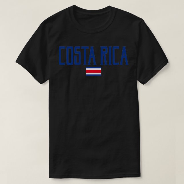 Costa Rica Flag Vintage Blue Tet Pullover  (Design vorne)