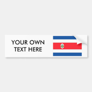 Costa Rica-Flagge Autoaufkleber