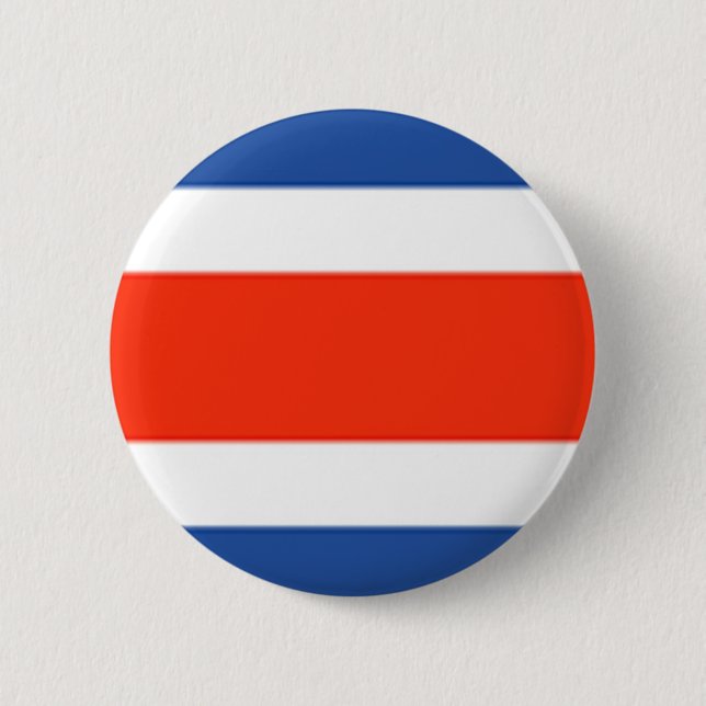 Costa Rica-Flagge Button (Vorderseite)
