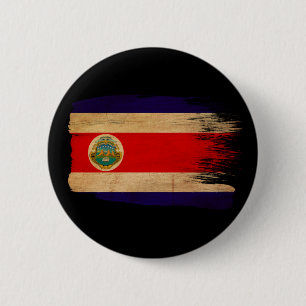 Costa Rica-Flagge Button