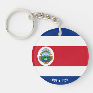 Costa Rica Flagge Charming Patriotic Schlüsselanhänger