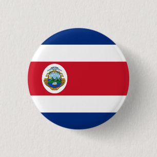 Costa-Rica-Flagge, Flagge Costa Ricas Button