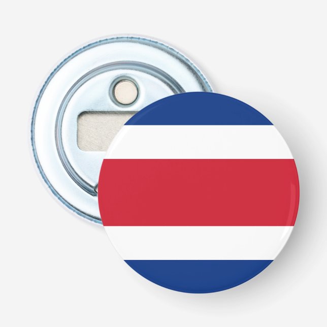 Costa Rica-Flagge Flaschenöffner (Vorderseite)