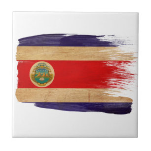 Costa Rica-Flagge Fliese