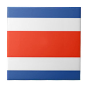Costa Rica-Flagge Fliese