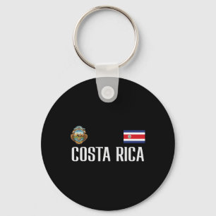 Costa Rica-Flagge Fußbal Fußball Fan Männer Frauen Schlüsselanhänger