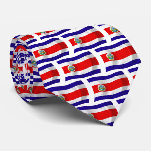 Costa Rica Flagge Krawatte