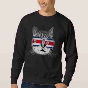 Costa Rica Flagge Land Roots Katzensprung Sweatshirt