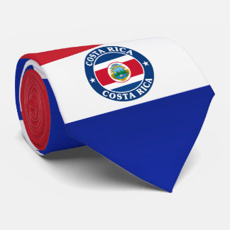 Costa Rica Flagge Schlips, Stylischer Costa Rica B Krawatte