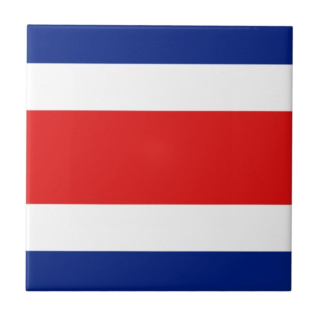 Costa Rica Flaggen-Keramik-Fliese Fliese (Vorderseite)
