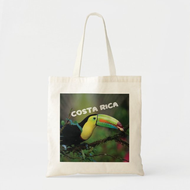 Costa Rica Foto mit buntem Toucan Vogel Tragetasche (Vorne)