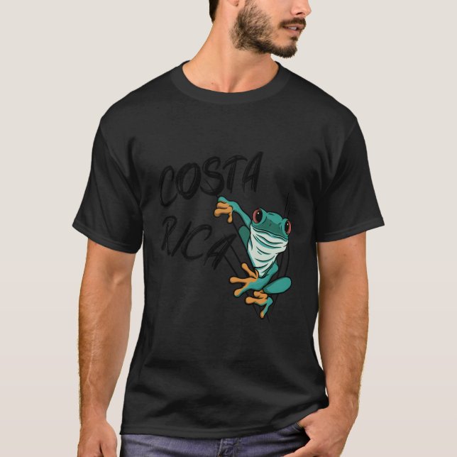 Costa Rica Frosch und Urlaub Costa Rica Pure Joie  T-Shirt (Vorderseite)