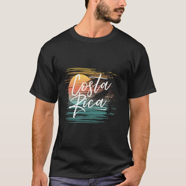 Costa Rica Fun Tropical Beach Cruise Urlaub T-Shirt (Vorderseite)