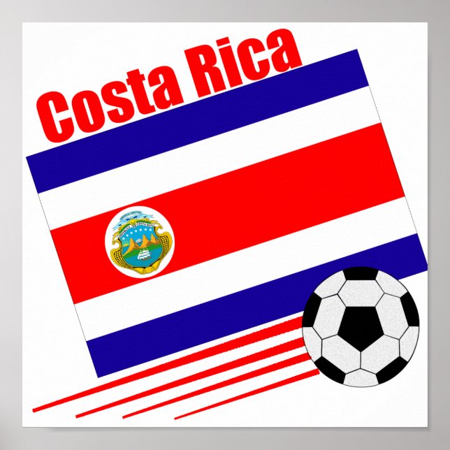 Costa Rica Fußball-Team Poster (Vorne)