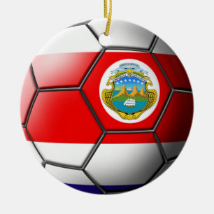 Costa Rica-Fußball-Verzierung Keramikornament