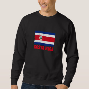 Costa Rica Fußballfan 2022 Flagge von Costa Sweatshirt